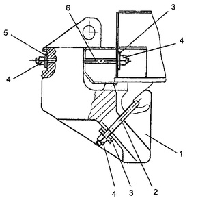 Установка гpуза балластного (противовеса) на подмоторную полураму 276.5020.47.05.000