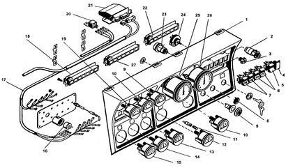 Щиток приборов УДМ и ПК-6