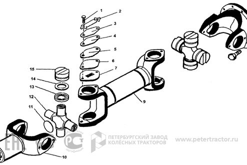 Вал карданный заднего моста 225.6010.22.01.000-1
